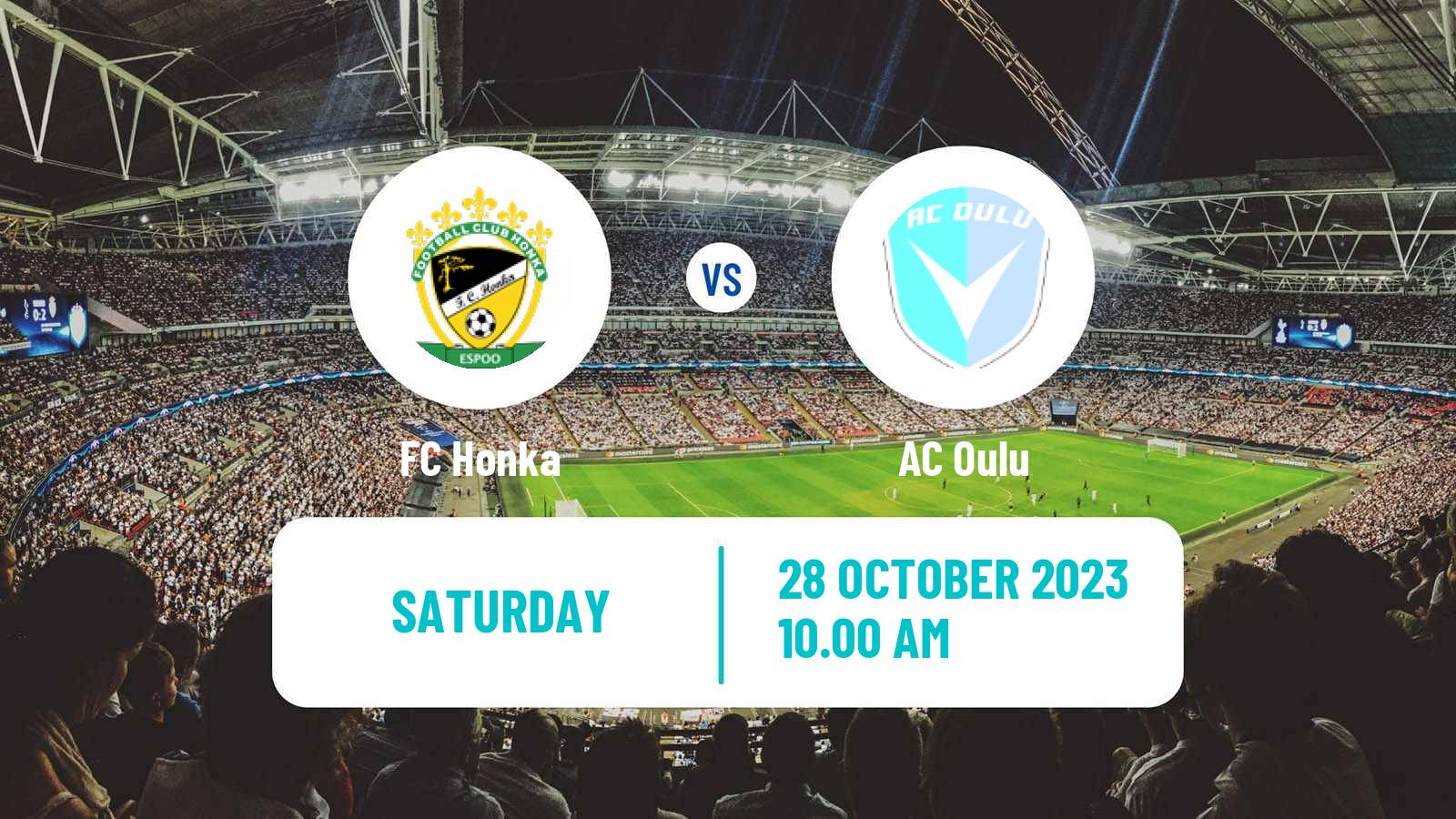 Soccer Finnish Veikkausliiga Honka - Oulu