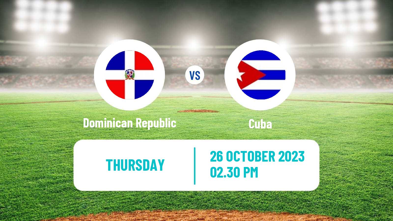 Baseball Pan American Games Baseball Dominican Republic - Cuba