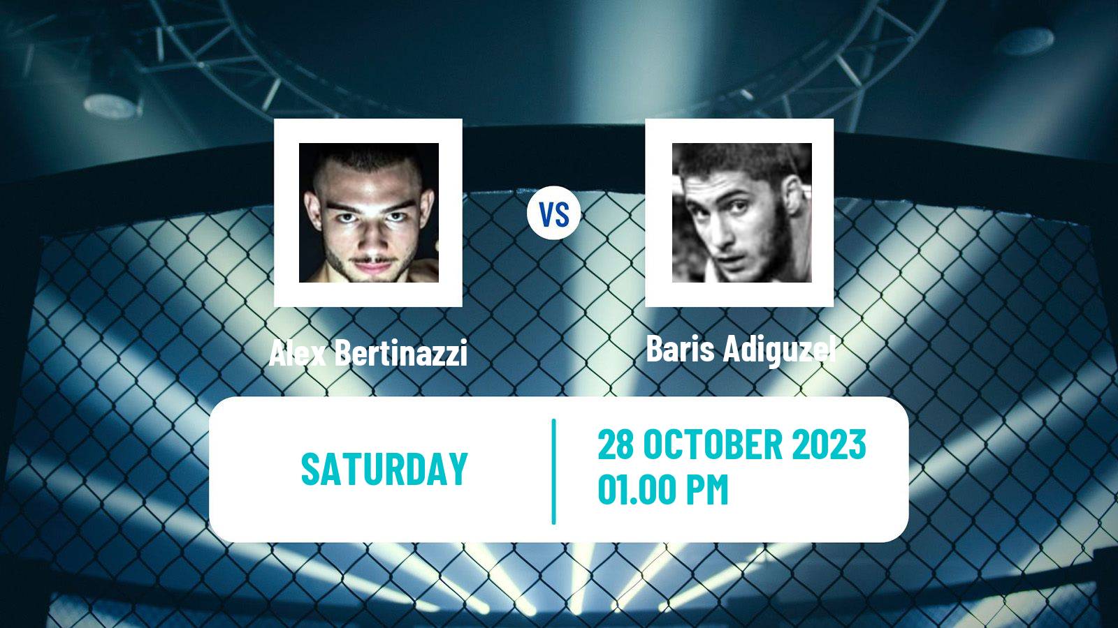 MMA Featherweight Cage Warriors Men Alex Bertinazzi - Baris Adiguzel