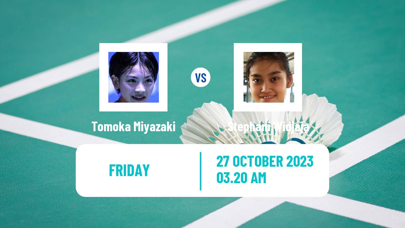 Badminton BWF World Tour Indonesia Masters 3 Women Tomoka Miyazaki - Stephani Widjaja