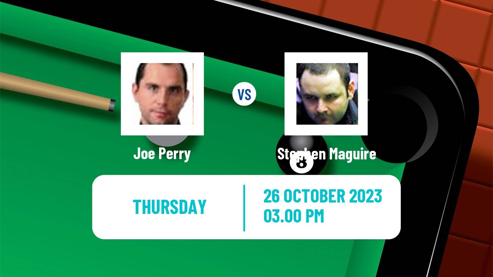 Snooker Northern Ireland Open Joe Perry - Stephen Maguire