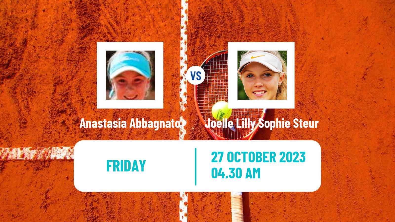 Tennis ITF W15 Villena Women Anastasia Abbagnato - Joelle Lilly Sophie Steur