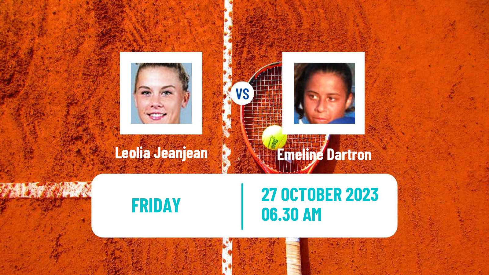 Tennis ITF W80 Poitiers Women Leolia Jeanjean - Emeline Dartron