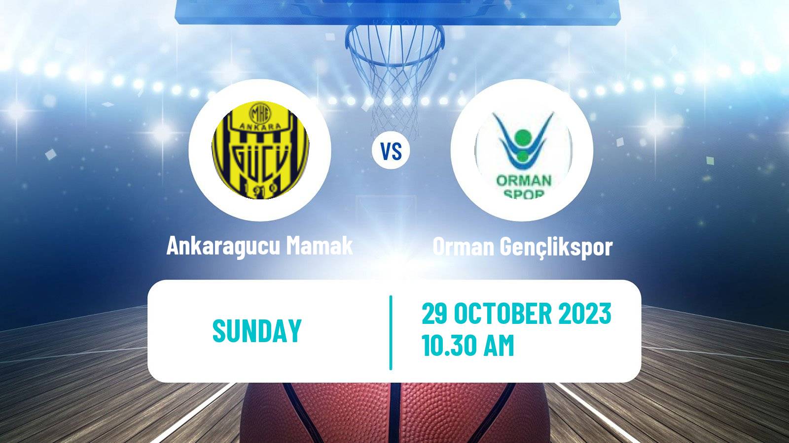 Basketball Turkish TBL Ankaragucu Mamak - Orman Gençlikspor