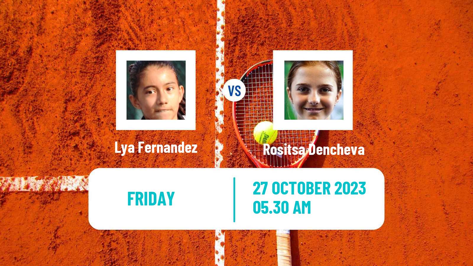 Tennis ITF W15 Monastir 38 Women Lya Fernandez - Rositsa Dencheva