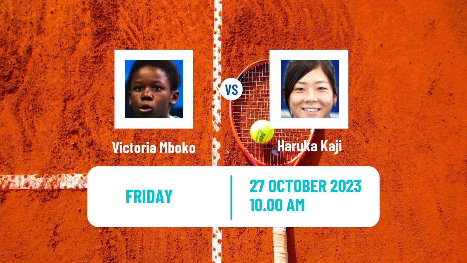 Tennis ITF W60 Toronto Women Victoria Mboko - Haruka Kaji