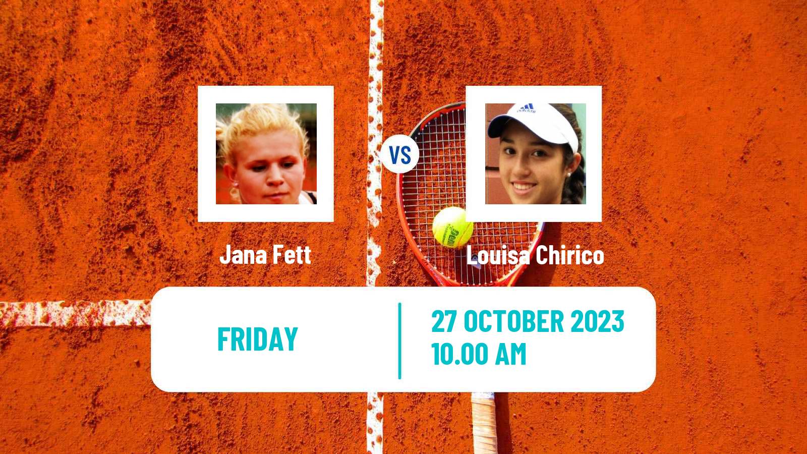 Tennis ITF W60 Toronto Women Jana Fett - Louisa Chirico