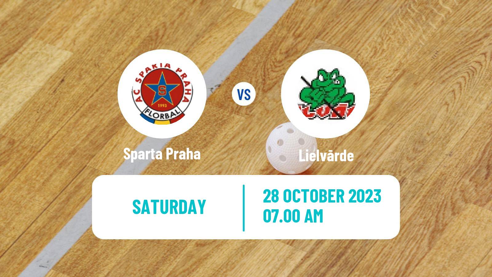 Floorball Latvian Estonian League Floorball Sparta Praha - Lielvārde