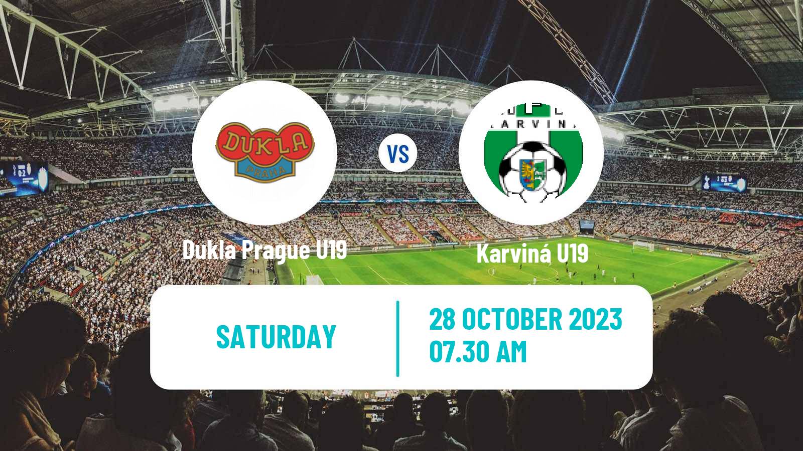 Soccer Czech U19 League Dukla Prague U19 - Karviná U19