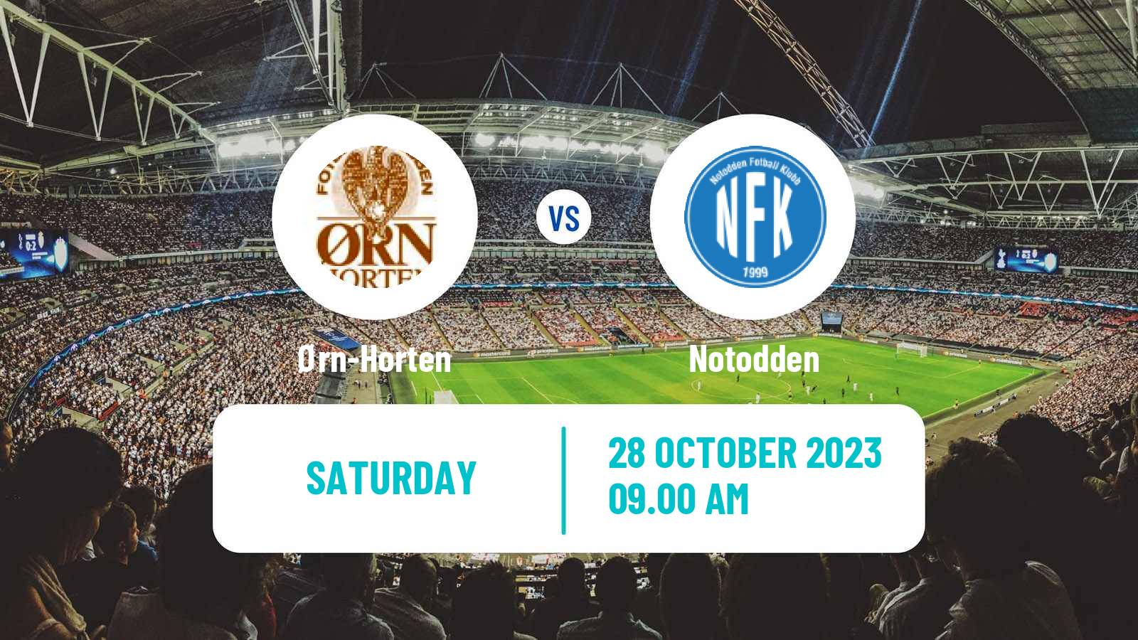 Soccer Norwegian Division 2 - Group 1 Ørn-Horten - Notodden