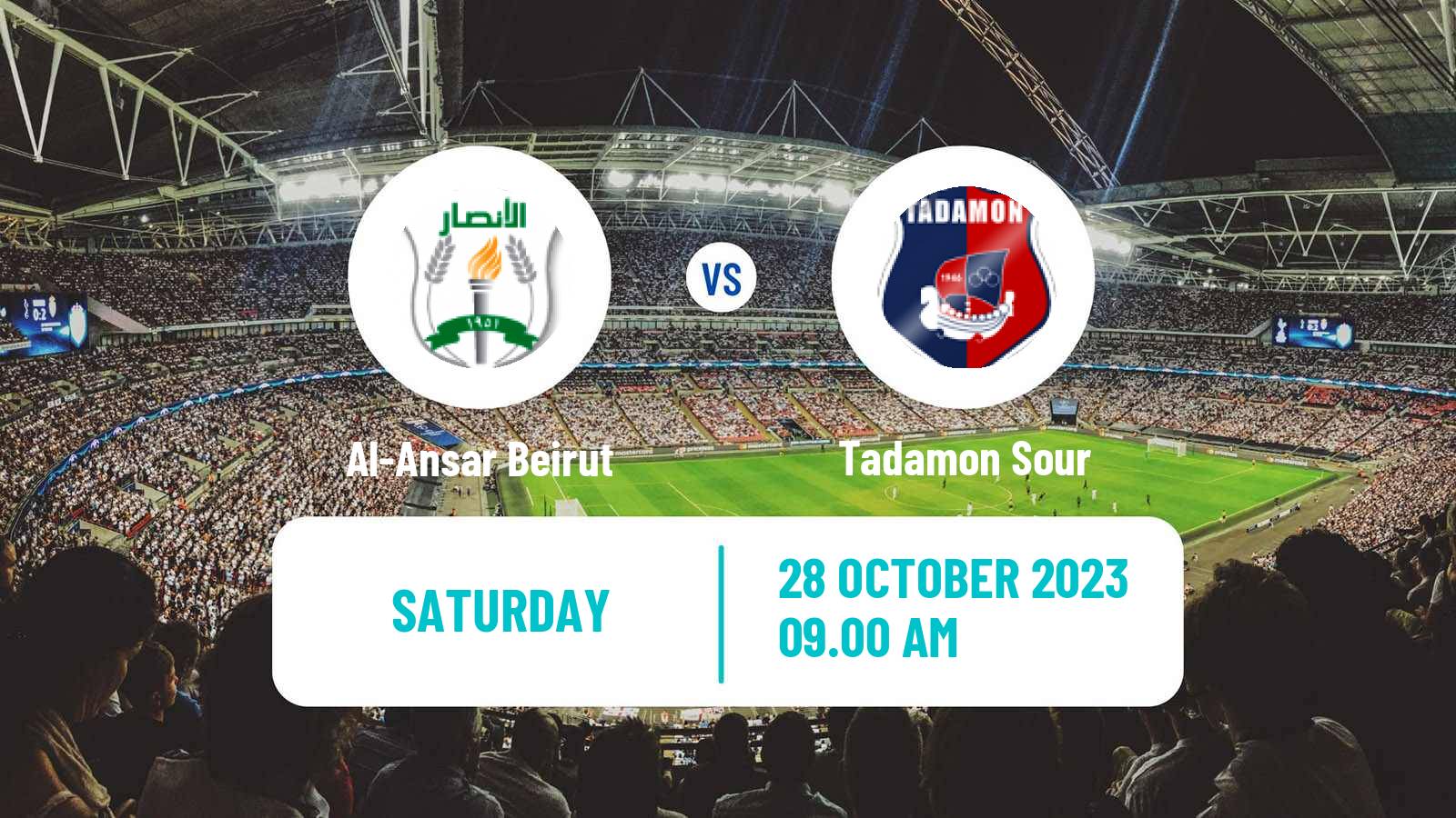 Soccer Lebanese Premier League Al-Ansar Beirut - Tadamon Sour