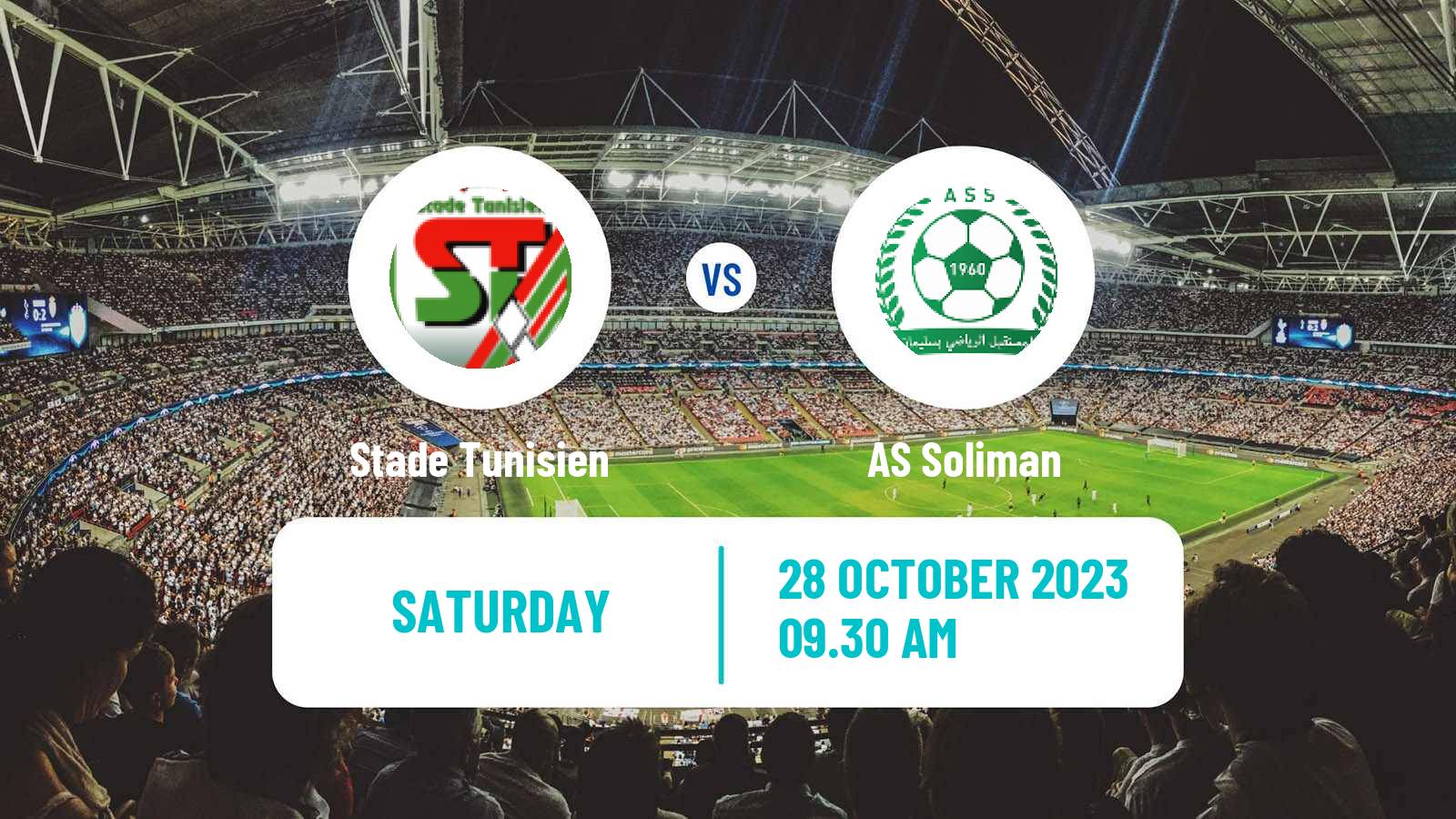 Soccer Tunisian Ligue Professionnelle 1 Stade Tunisien - Soliman