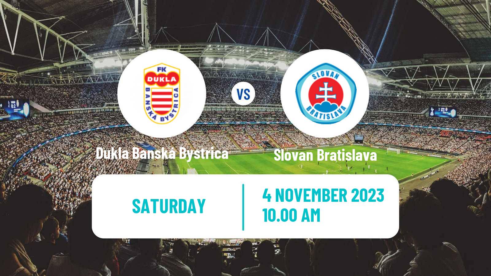 Soccer Slovak Superliga Dukla Banská Bystrica - Slovan Bratislava