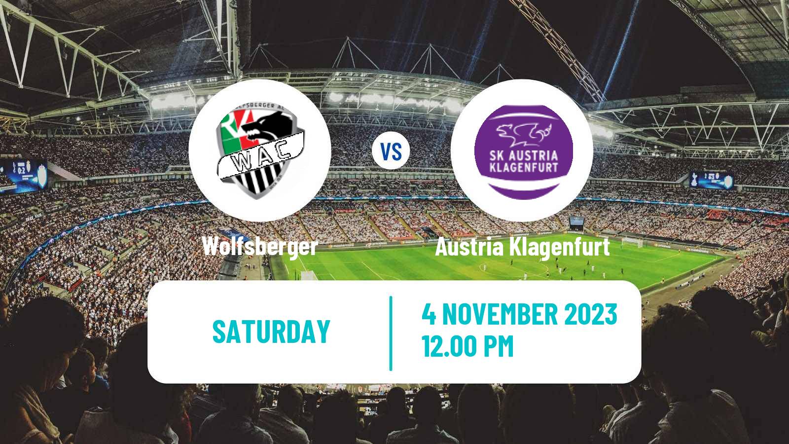 Soccer Austrian Bundesliga Wolfsberger - Austria Klagenfurt