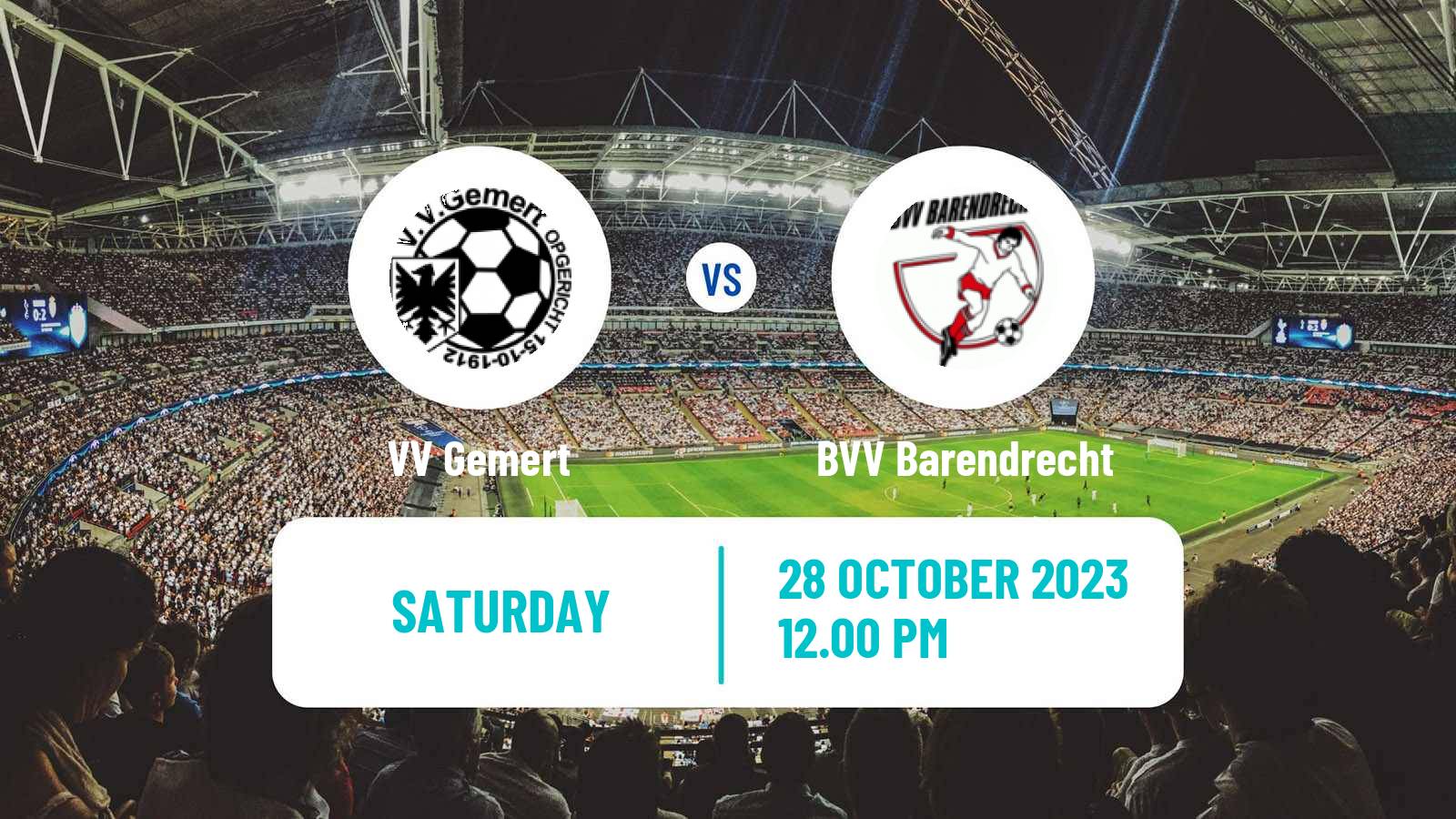 Soccer Dutch Derde Divisie Gemert - BVV Barendrecht
