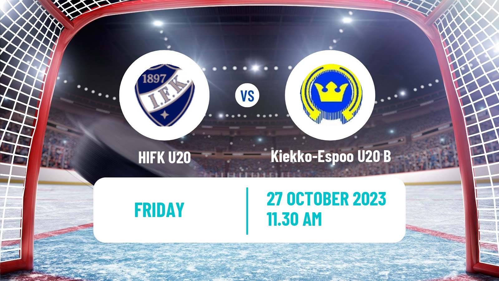 Hockey Finnish SM-sarja U20 HIFK U20 - Kiekko-Espoo U20 B