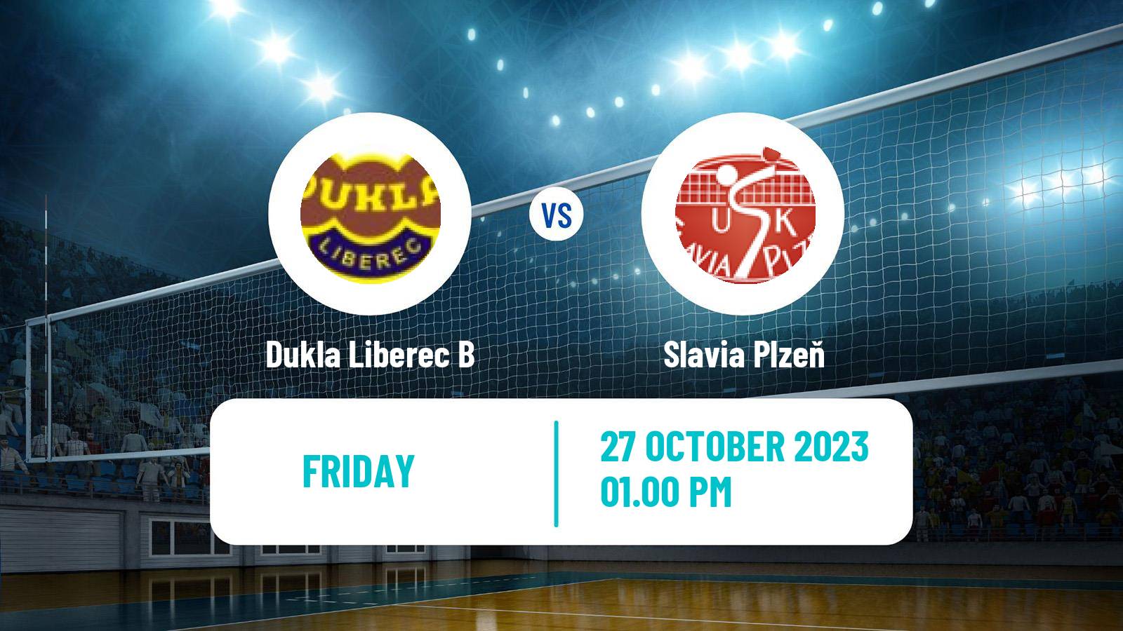 Volleyball Czech 1 Liga Volleyball Dukla Liberec B - Slavia Plzeň