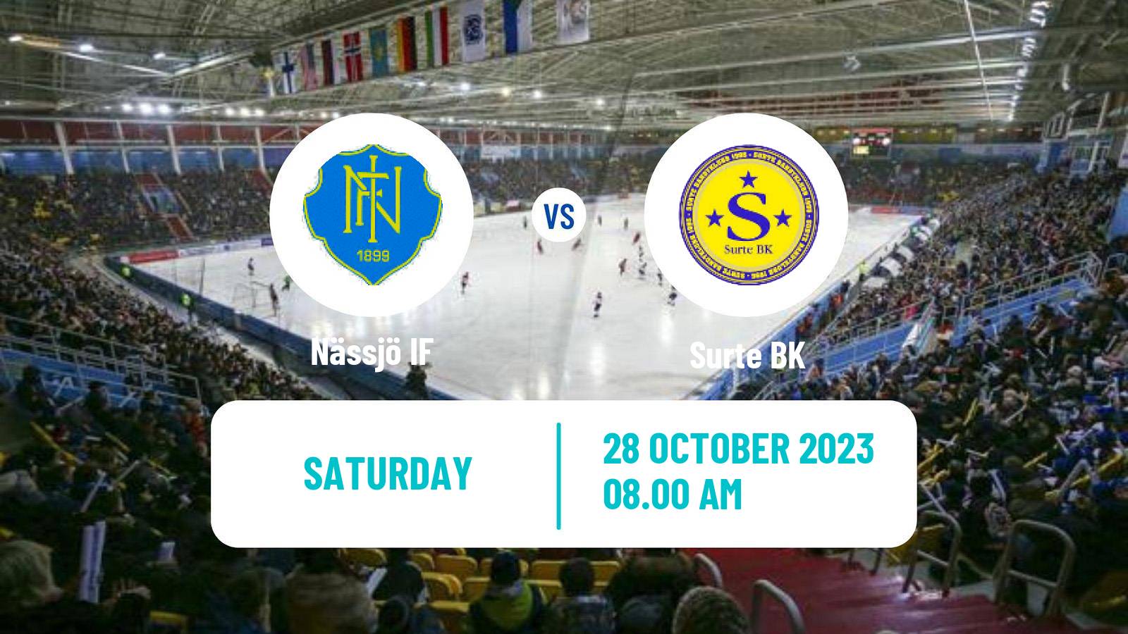 Bandy Swedish Allsvenskan Bandy Nässjö - Surte