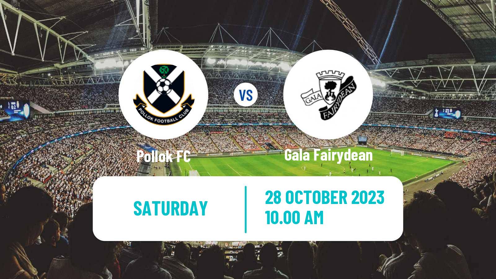 Soccer Scottish Cup Pollok - Gala Fairydean