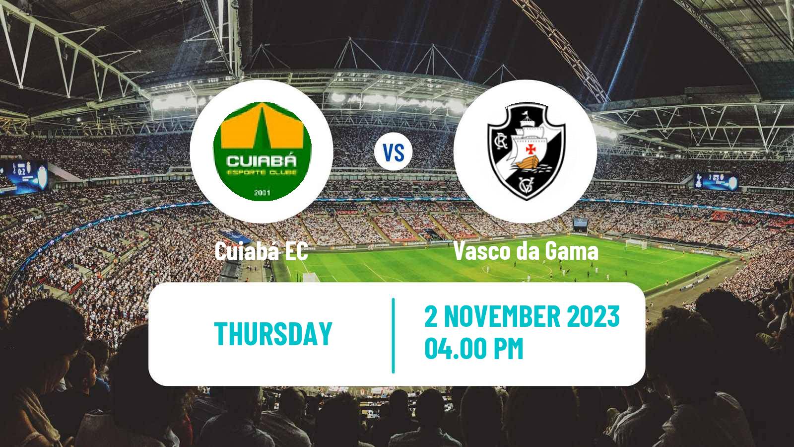 Soccer Brazilian Serie A Cuiabá - Vasco da Gama