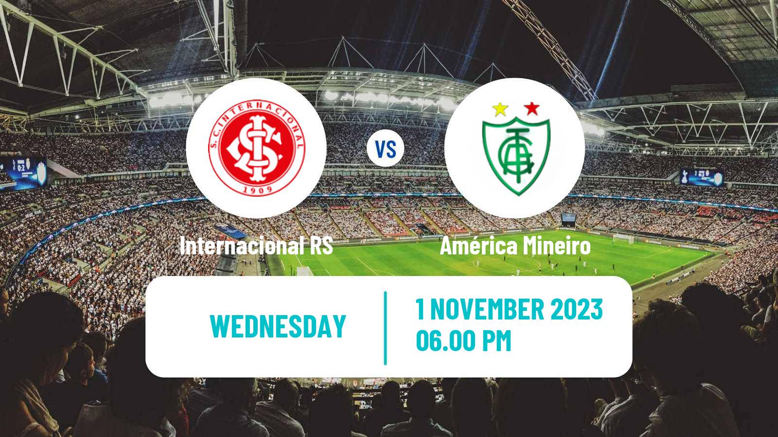 Soccer Brazilian Serie A Internacional RS - América Mineiro