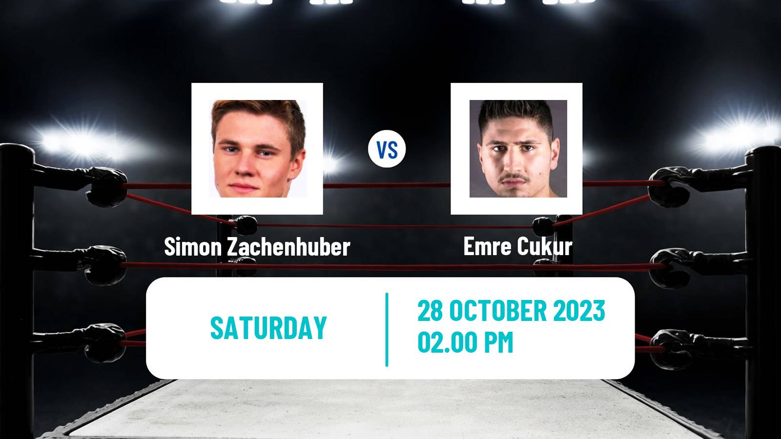 Boxing Super Middleweight IBF European Title Men Simon Zachenhuber - Emre Cukur