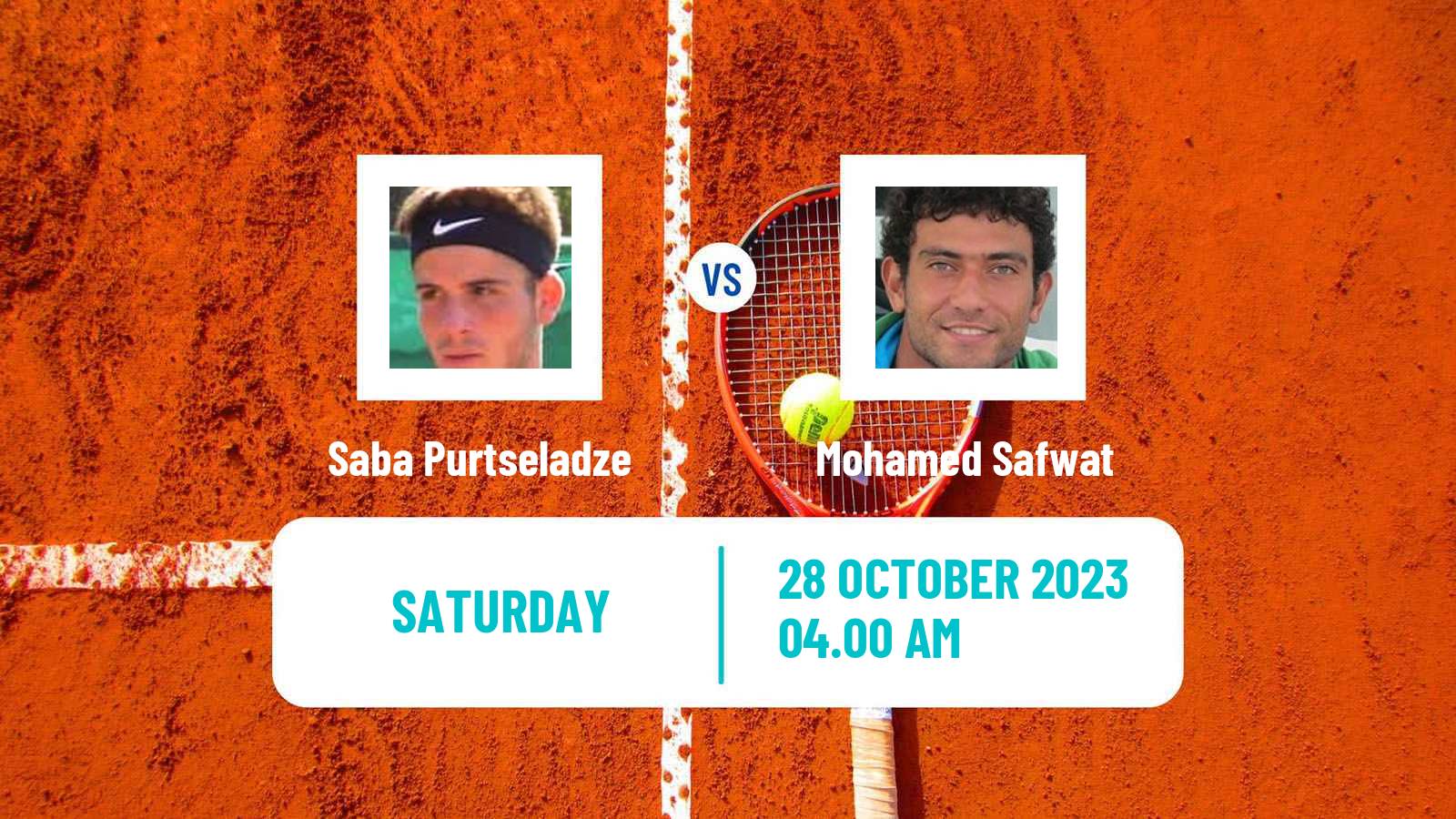 Tennis ITF M15 Sharm Elsheikh 15 Men Saba Purtseladze - Mohamed Safwat