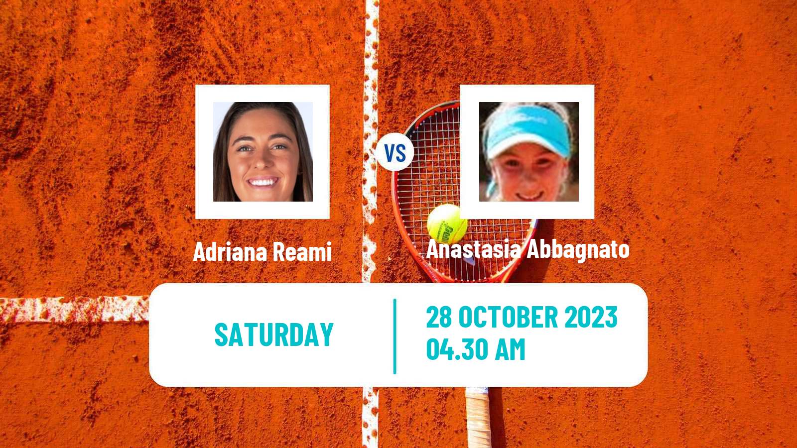 Tennis ITF W15 Villena Women Adriana Reami - Anastasia Abbagnato