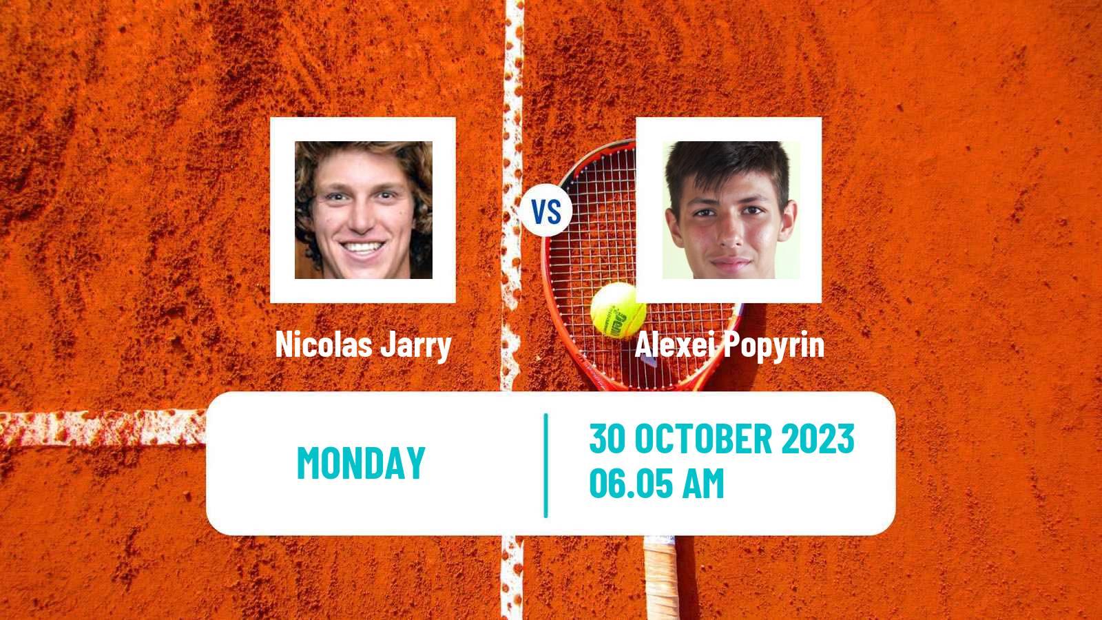 Tennis ATP Paris Nicolas Jarry - Alexei Popyrin