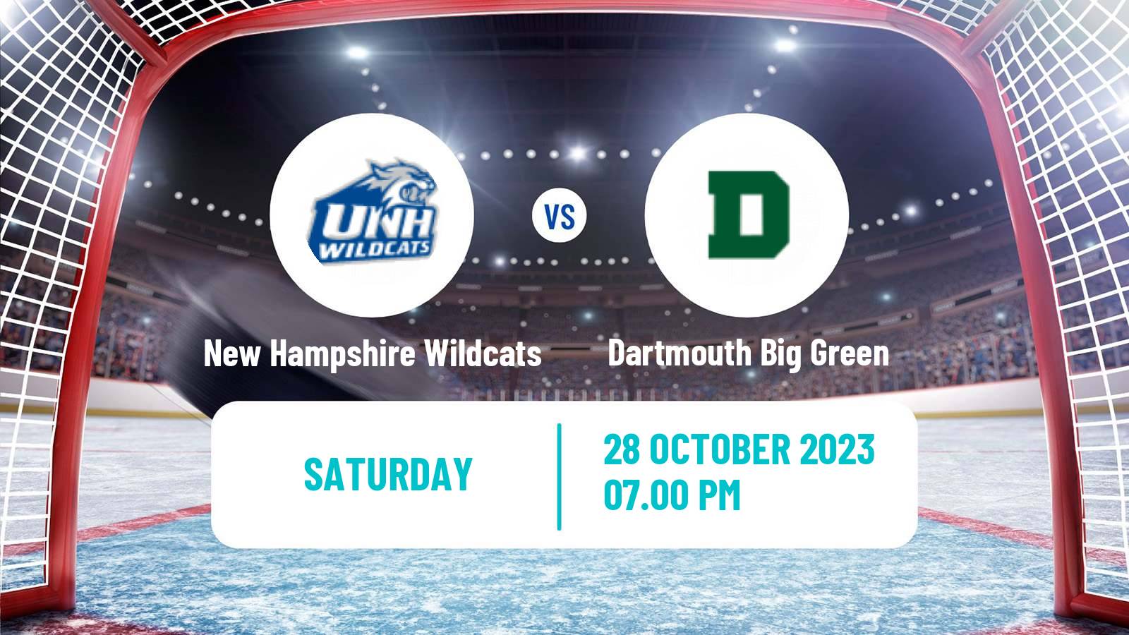 Hockey NCAA Hockey New Hampshire Wildcats - Dartmouth Big Green