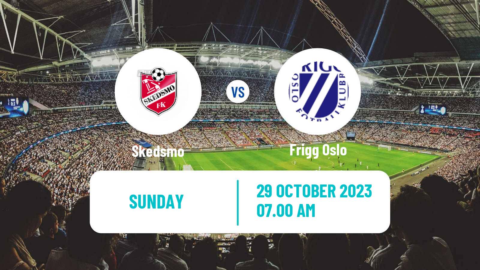 Soccer Norwegian Division 3 - Group 1 Skedsmo - Frigg Oslo