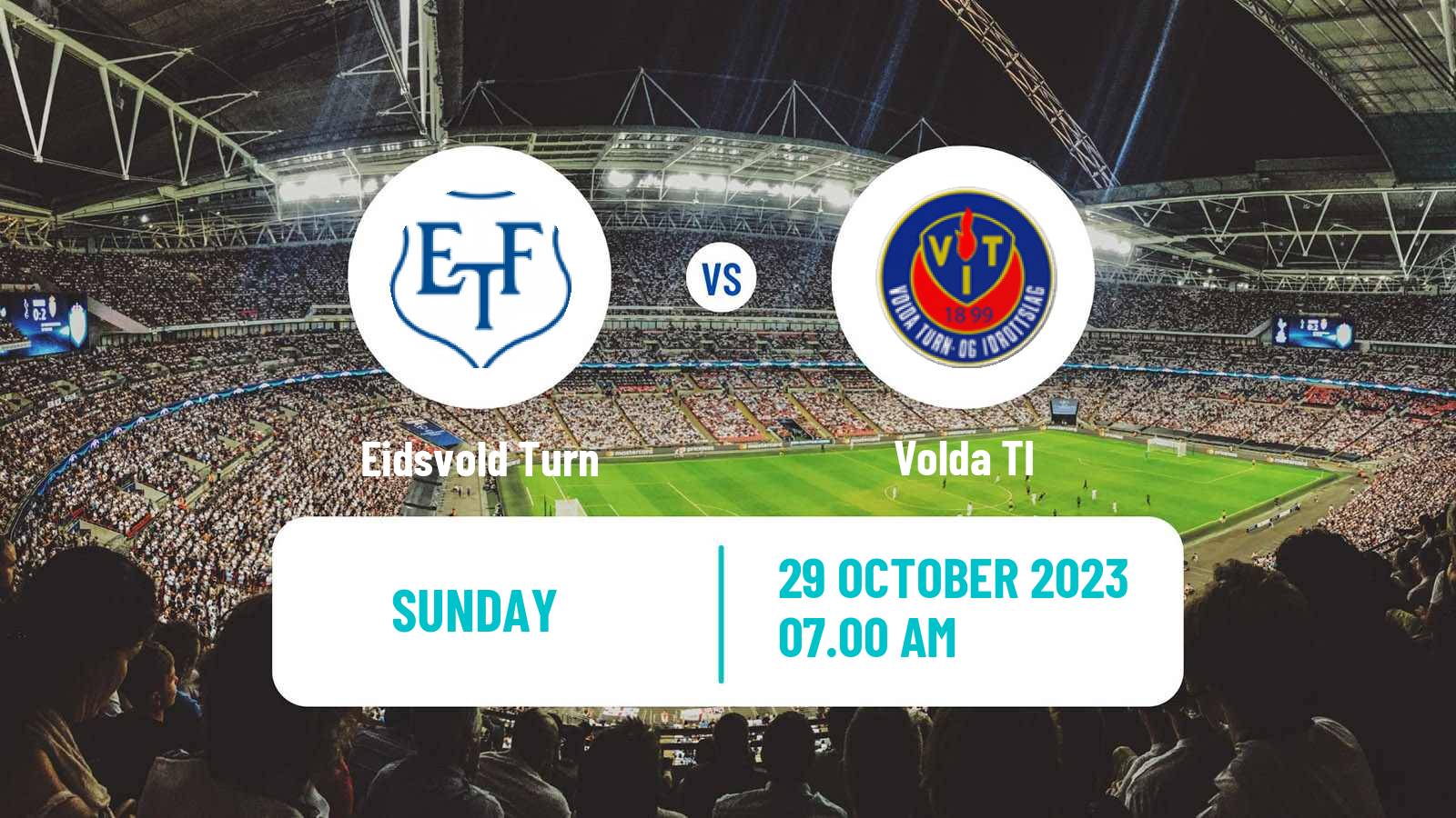 Soccer Norwegian Division 3 - Group 2 Eidsvold Turn - Volda