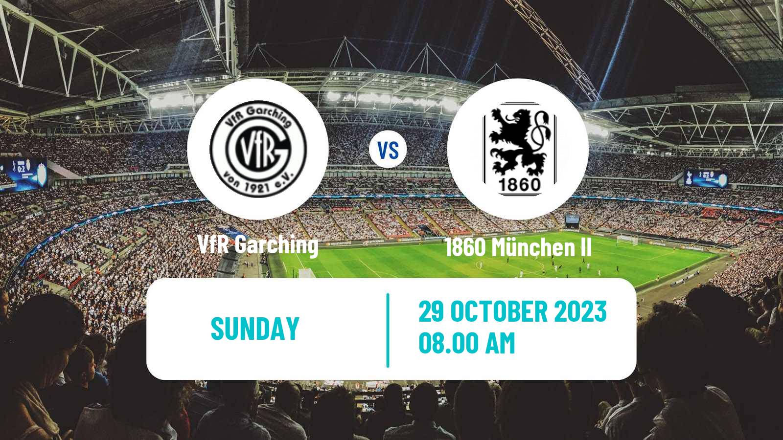 Soccer German Oberliga Bayern Süd Garching - 1860 München II
