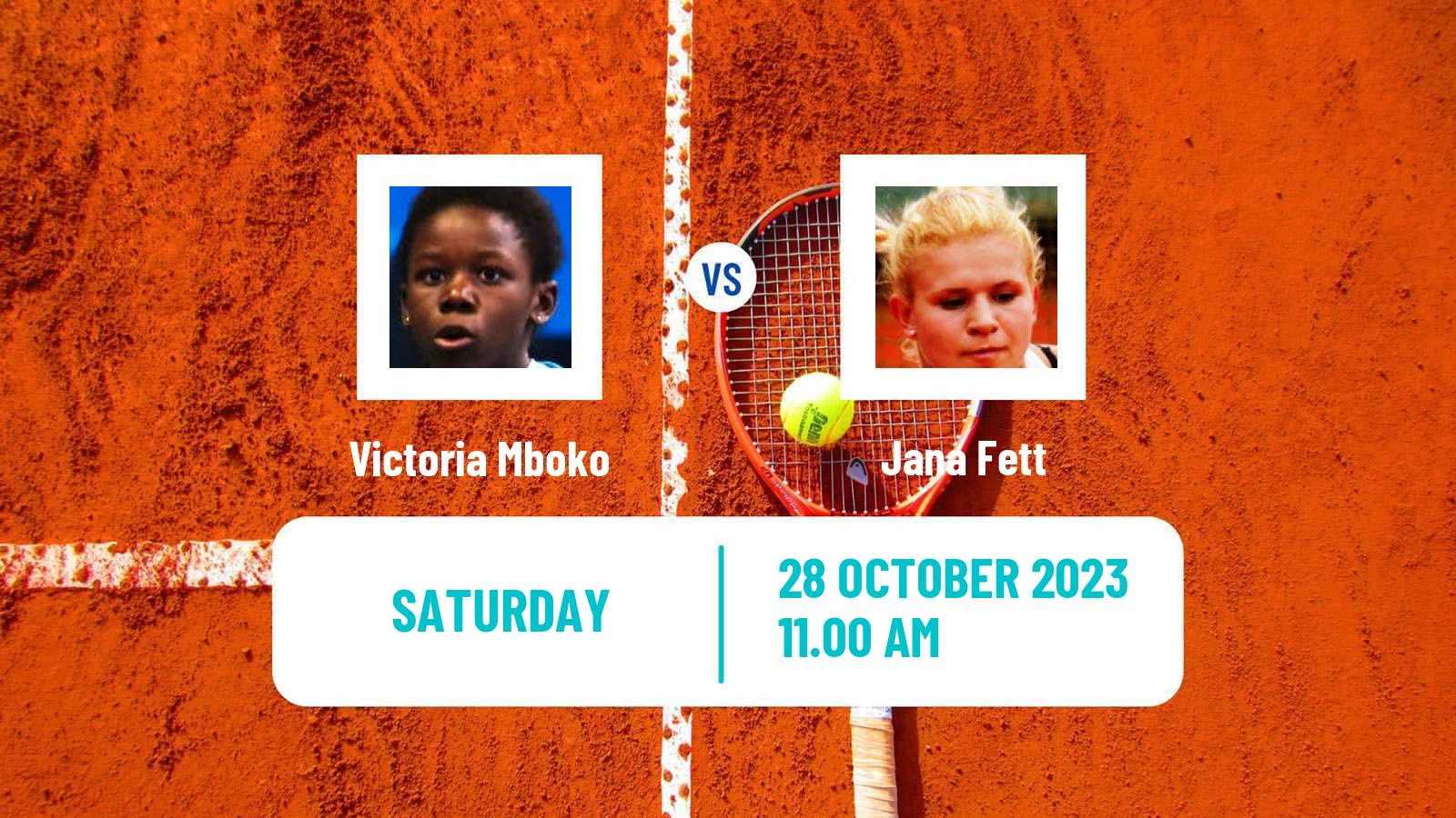Tennis ITF W60 Toronto Women Victoria Mboko - Jana Fett