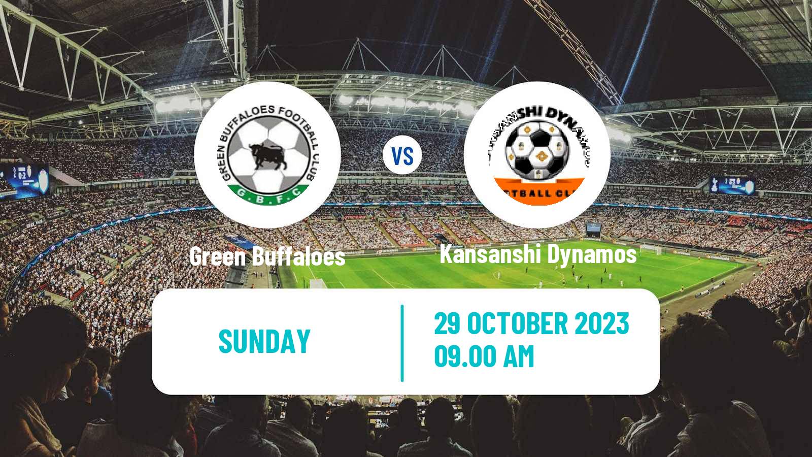 Soccer Zambian Premier League Green Buffaloes - Kansanshi Dynamos