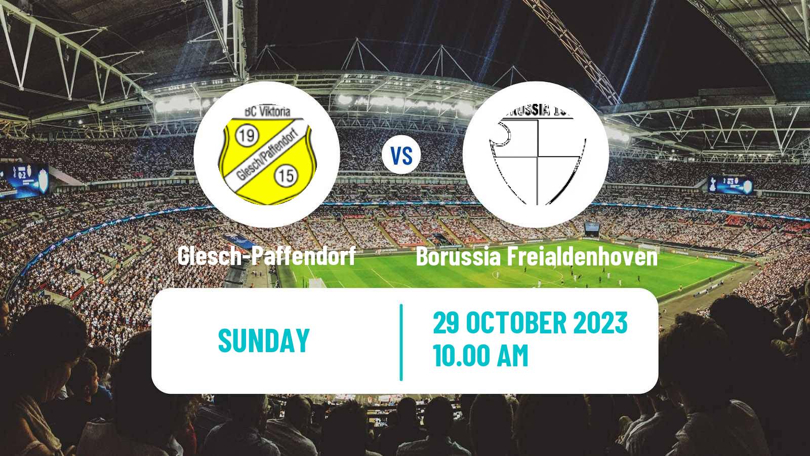 Soccer German Oberliga Mittelrhein Glesch-Paffendorf - Borussia Freialdenhoven