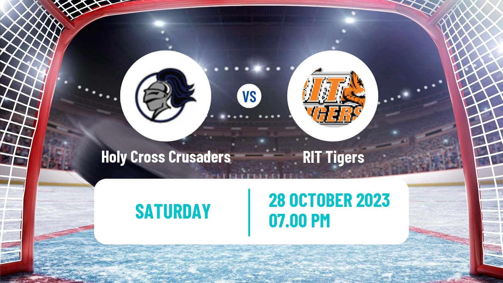 Hockey NCAA Hockey Holy Cross Crusaders - RIT Tigers