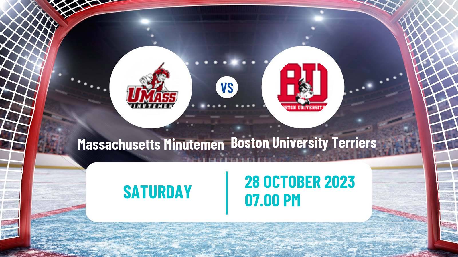 Hockey NCAA Hockey Massachusetts Minutemen - Boston University Terriers