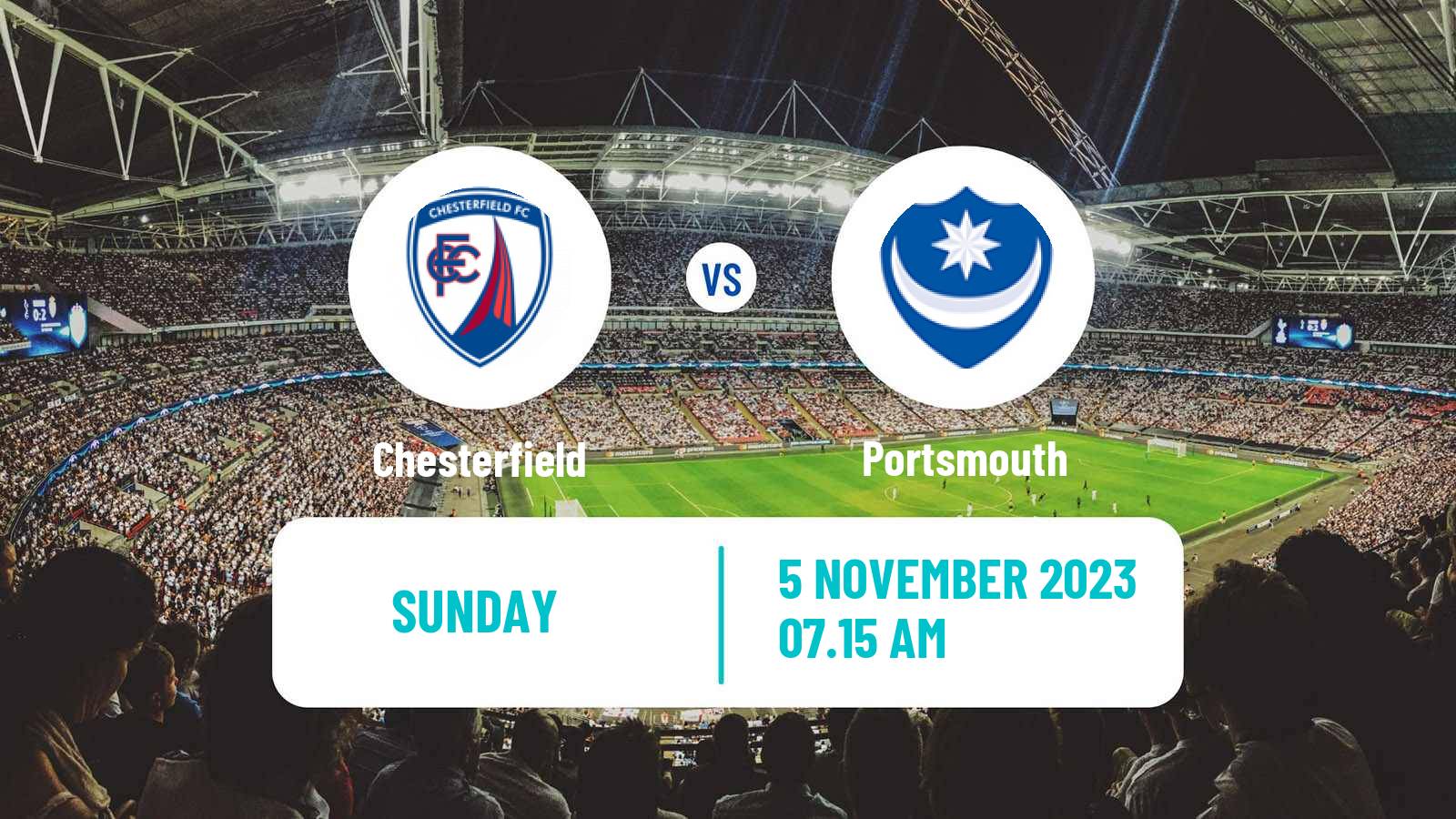 Soccer English FA Cup Chesterfield - Portsmouth