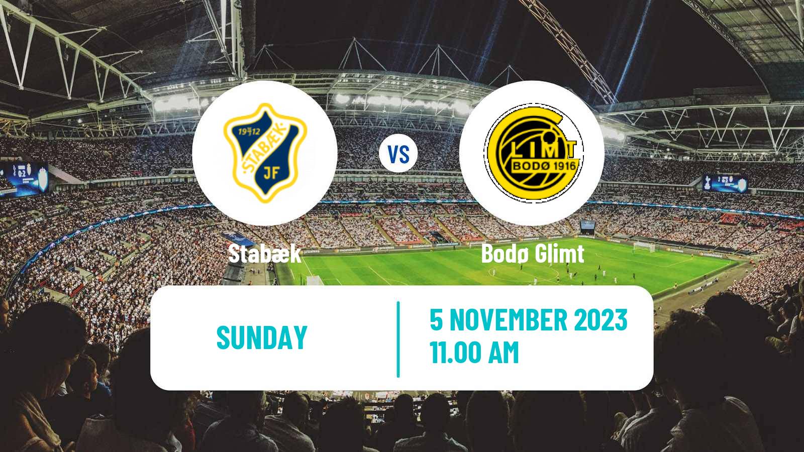 Soccer Norwegian Eliteserien Stabæk - Bodø Glimt