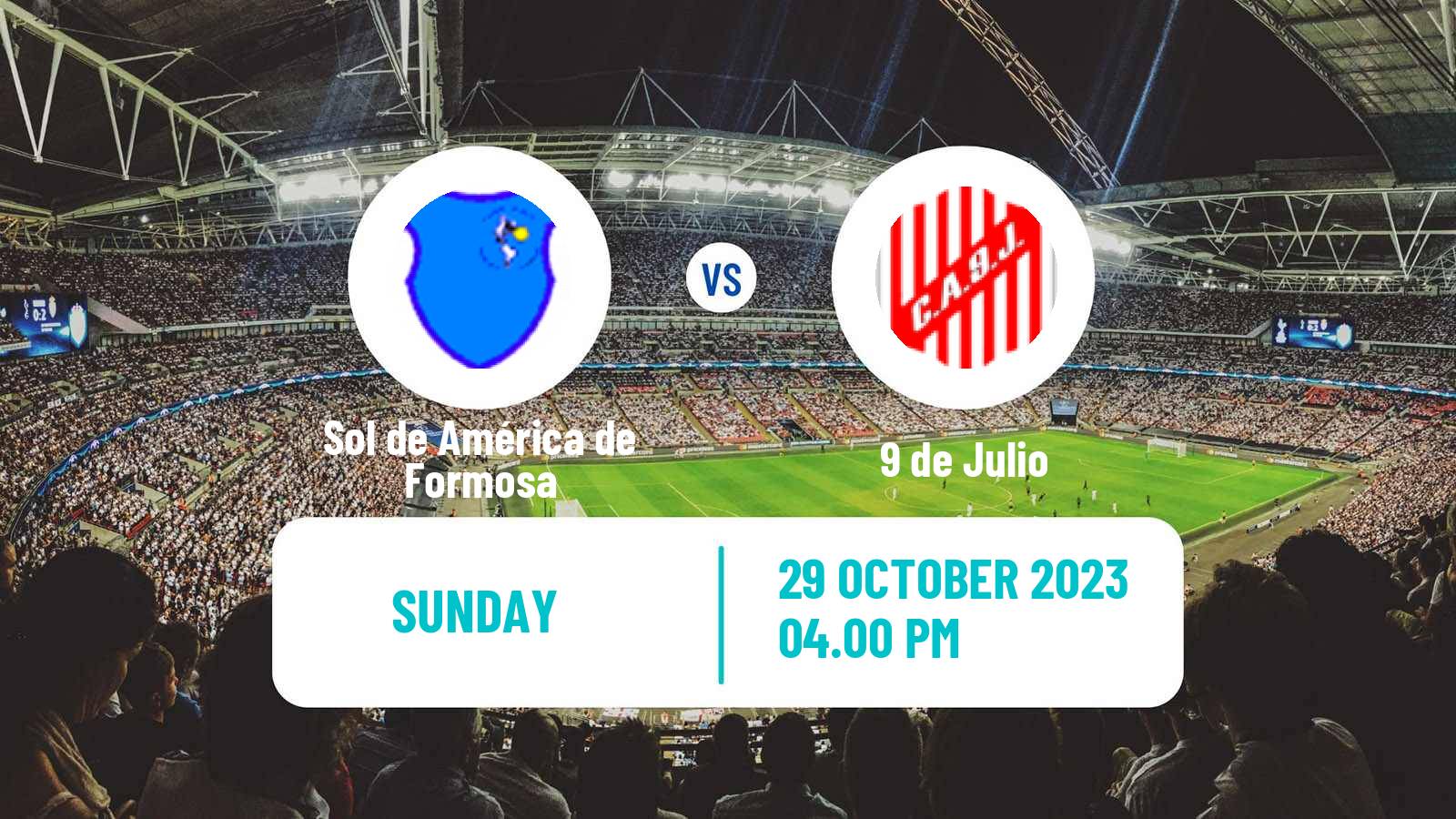 Soccer Argentinian Torneo Federal Sol de América de Formosa - 9 de Julio