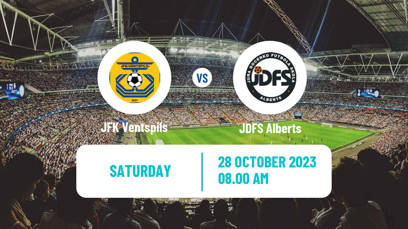 Soccer Latvian 1 Liga JFK Ventspils - JDFS Alberts