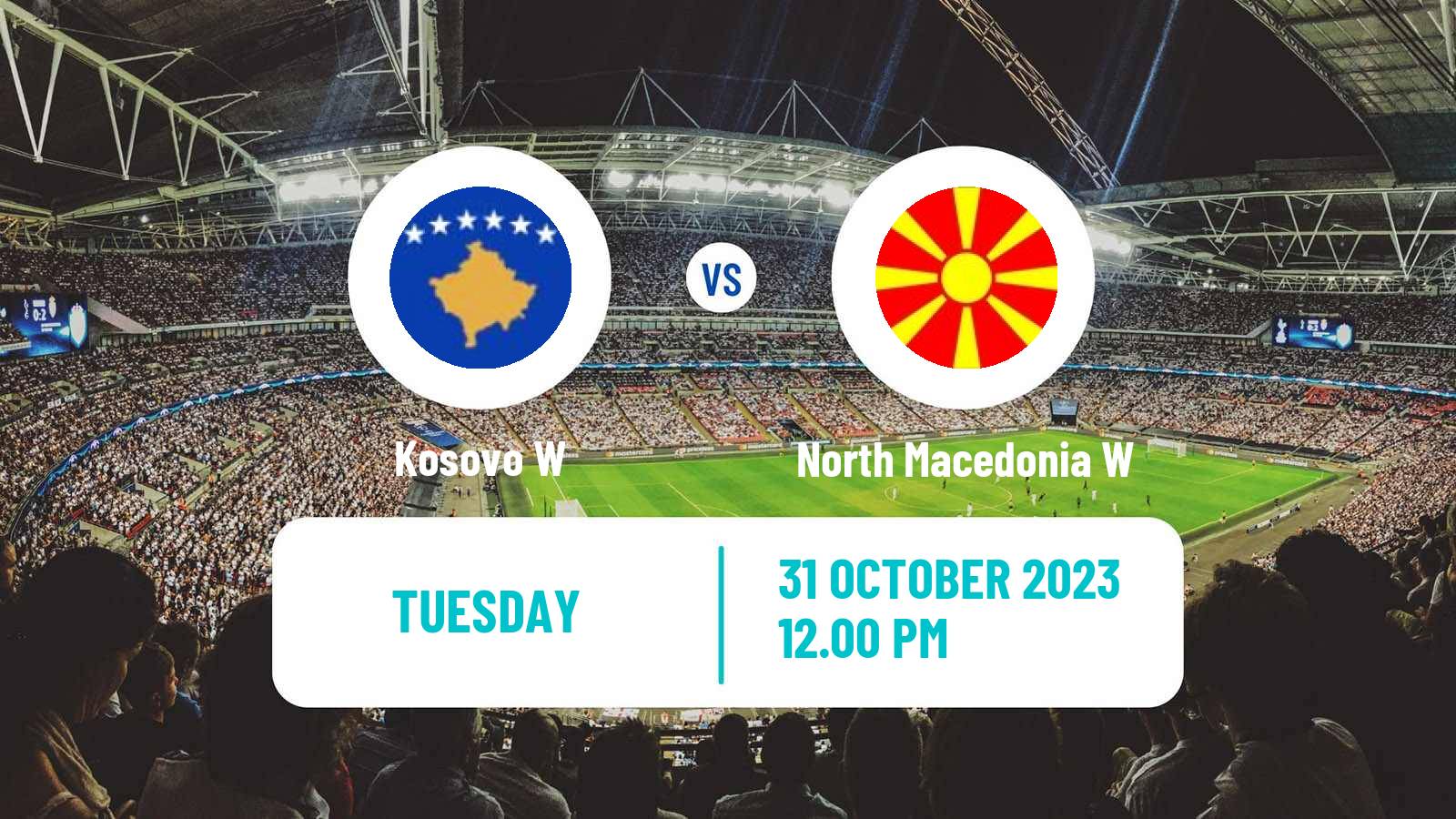 Soccer UEFA Nations League Women Kosovo W - North Macedonia W