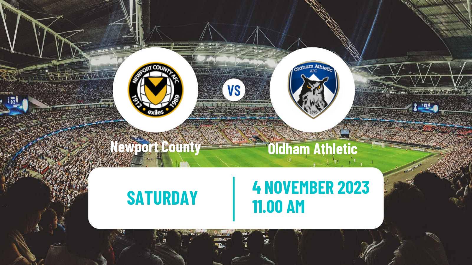 Soccer English FA Cup Newport County - Oldham Athletic
