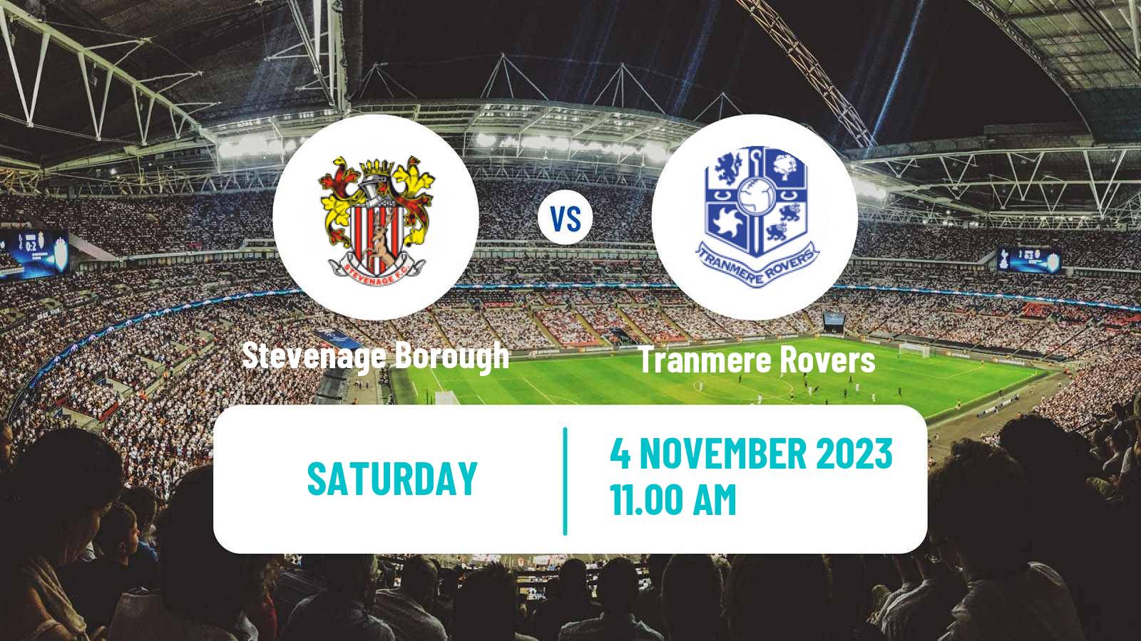 Soccer English FA Cup Stevenage Borough - Tranmere Rovers