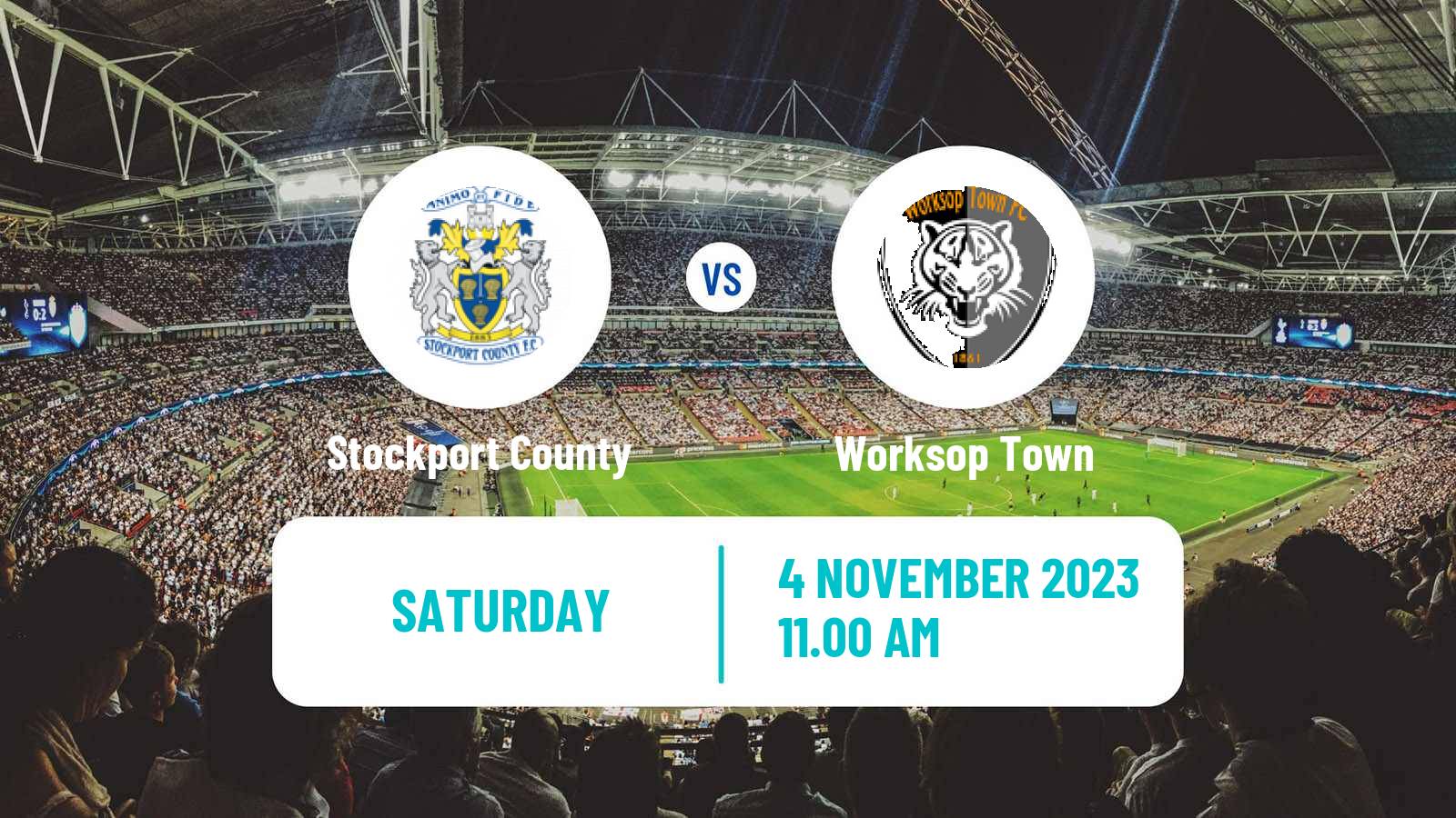 Soccer English FA Cup Stockport County - Worksop Town