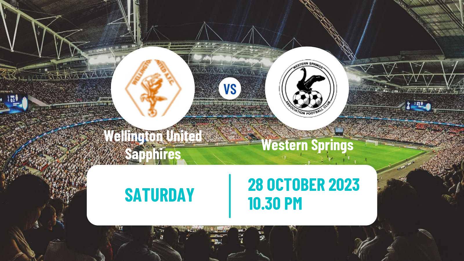 Soccer New Zealand National League Women Wellington United Sapphires - Western Springs