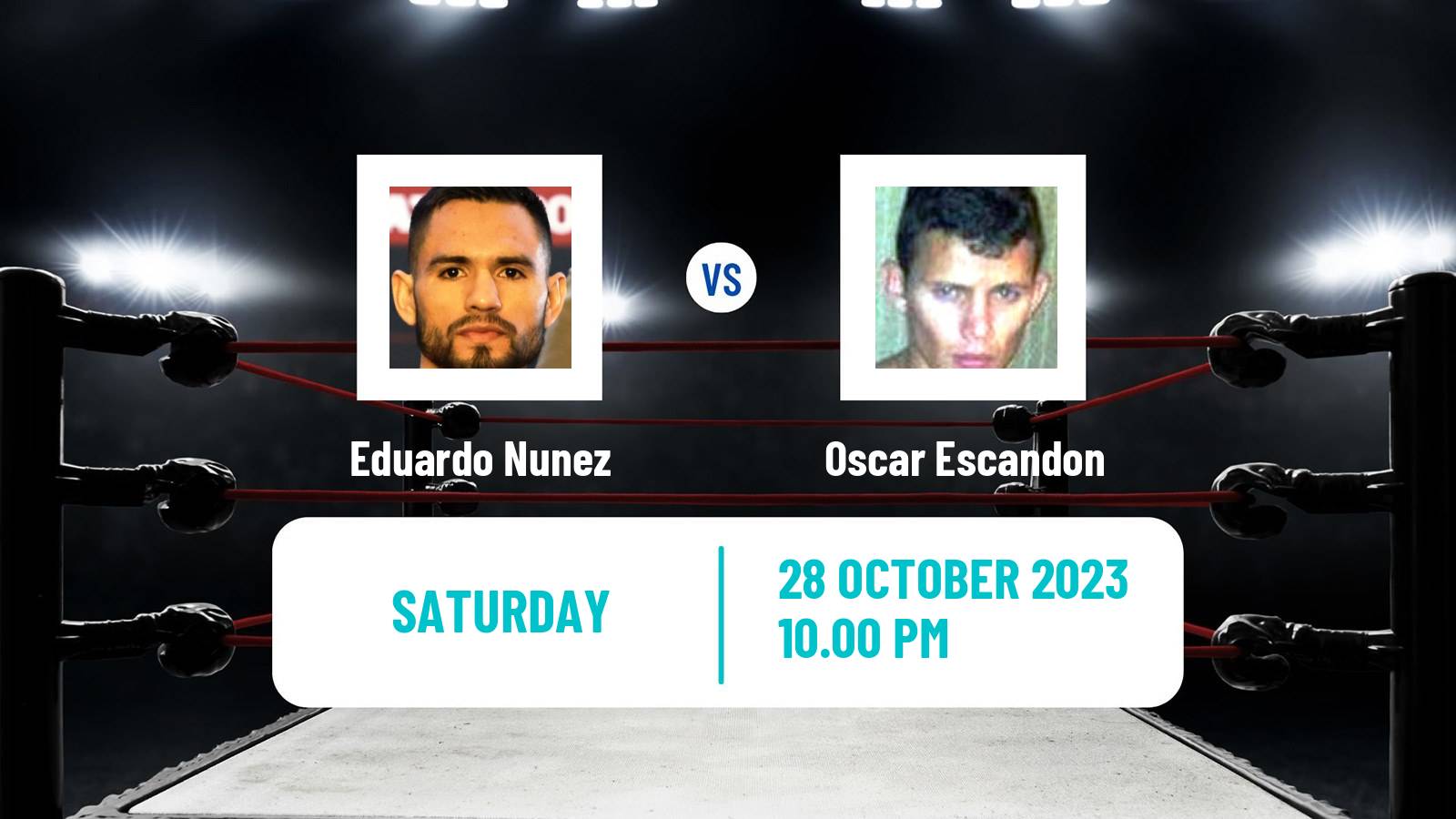 Boxing Super Featherweight Others Matches Men Eduardo Nunez - Oscar Escandon