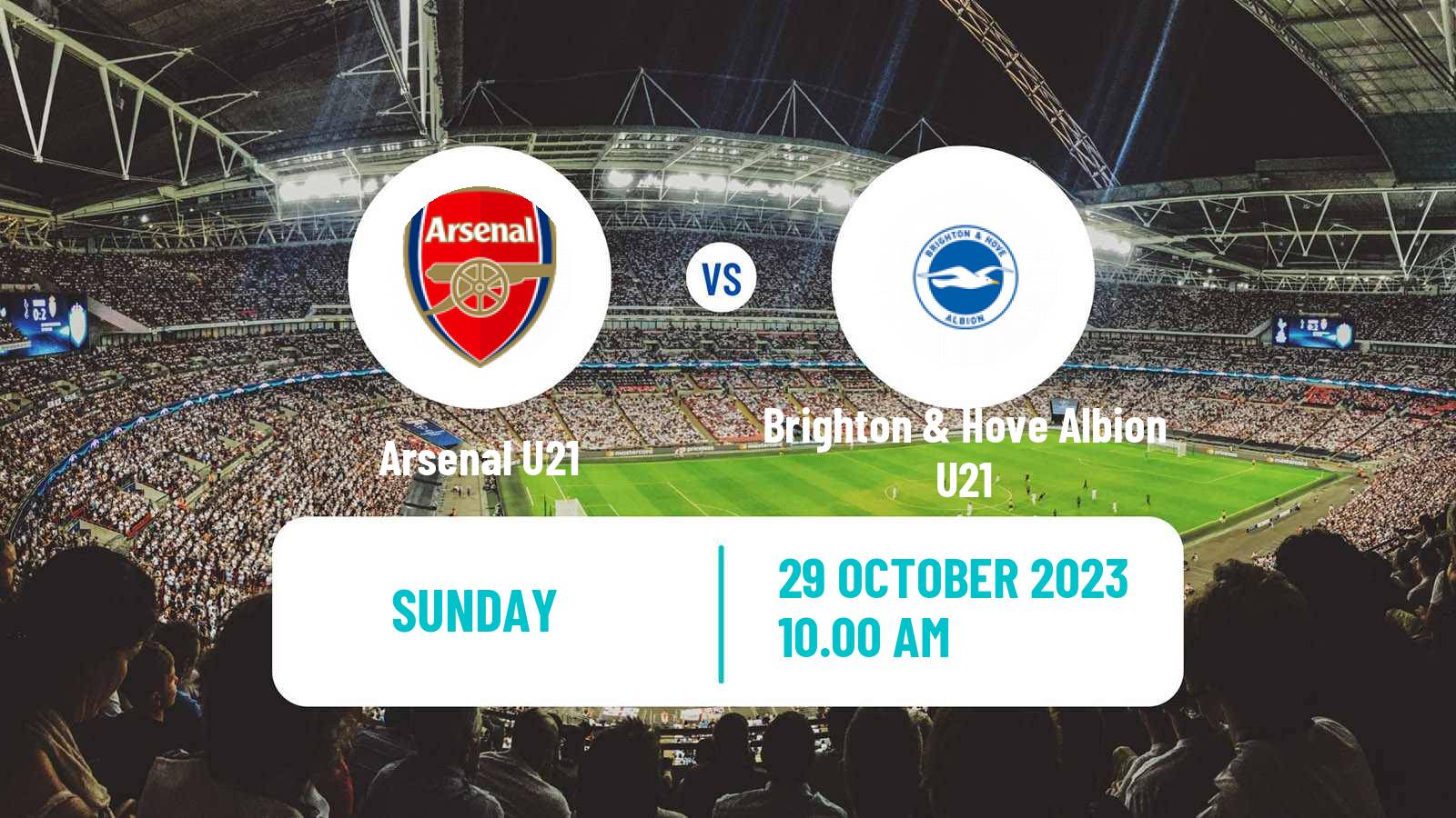 Soccer English Premier League 2 Arsenal U21 - Brighton & Hove Albion U21