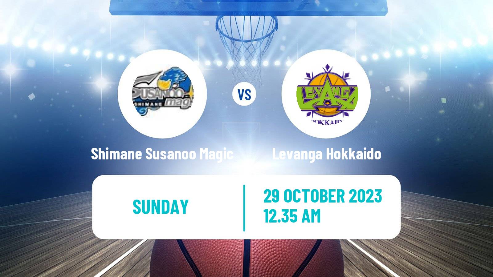 Basketball BJ League Shimane Susanoo Magic - Levanga Hokkaido